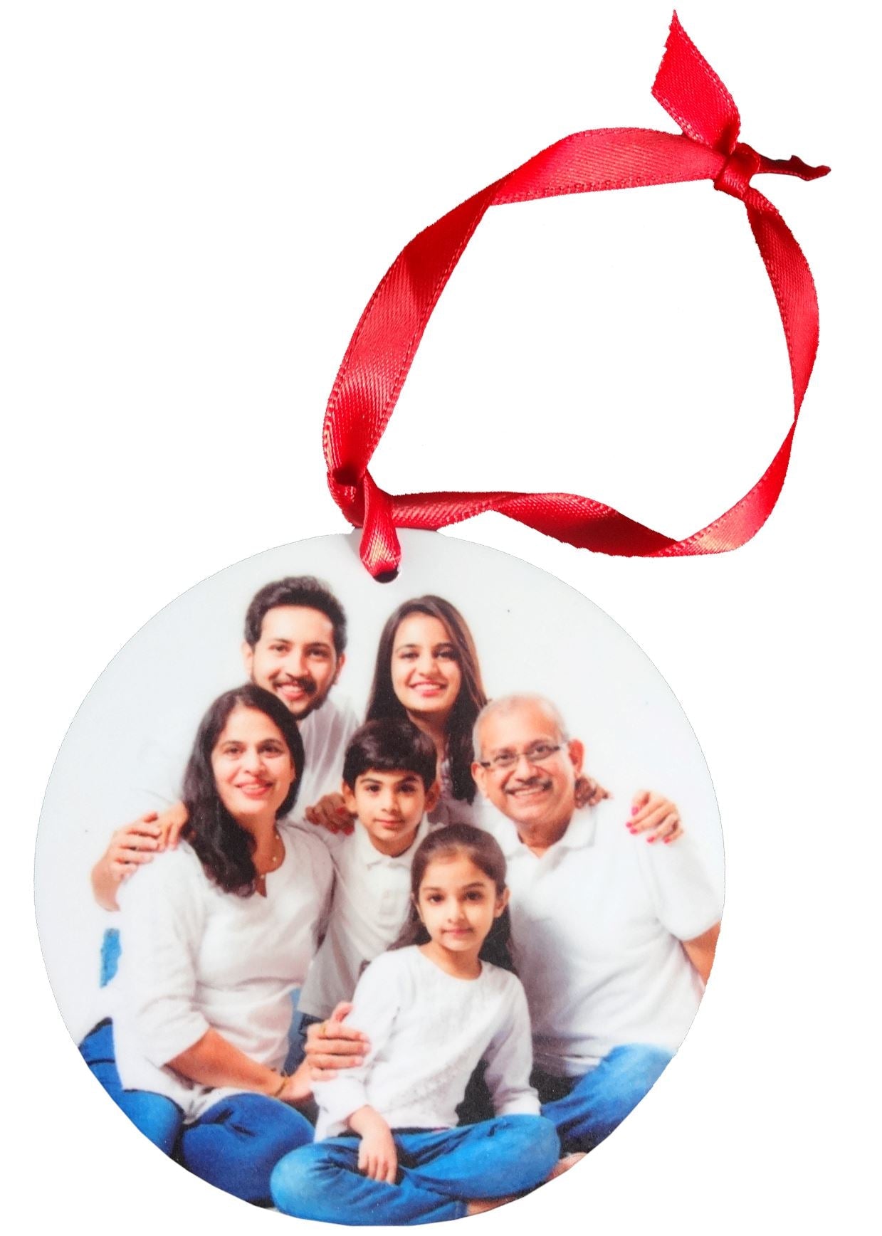 Ornament Circle-Wallsky w/ ribbon